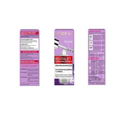 Imagen 2 del producto Pack Revitalift Ácido Hialurónico Serum Rostro + Serum Ojos