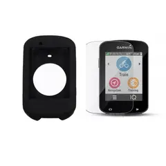 GENERICO - Lamina Vidrio Templado + Funda Silicona Garmin Edge 530
