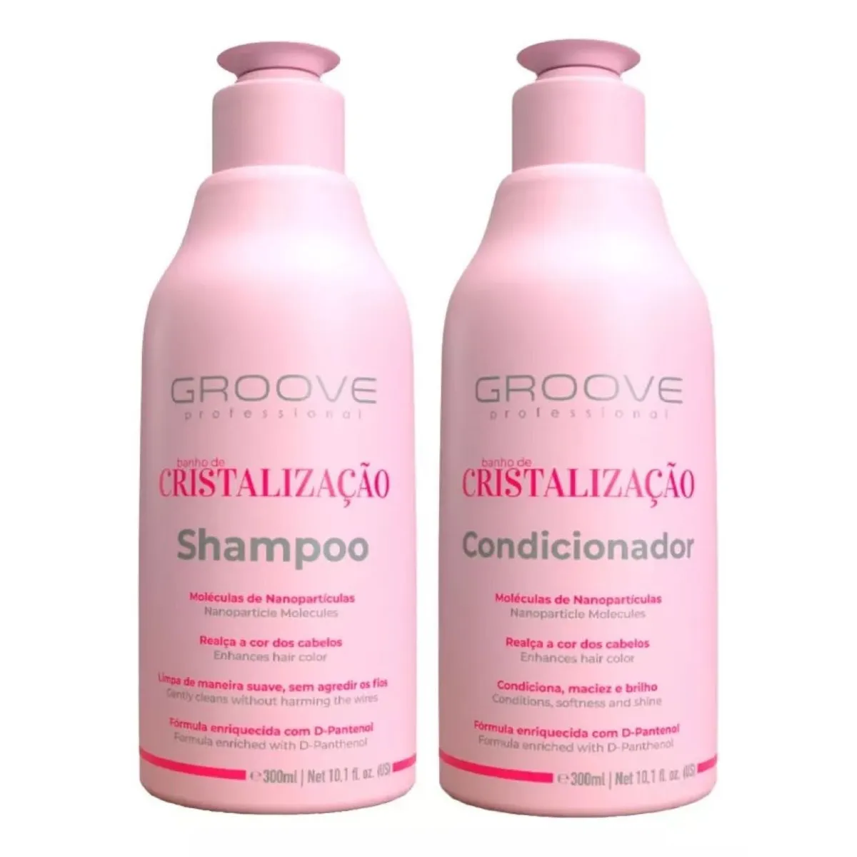 GROOVE PROFESIONAL - Shampoo y Acondicionador Baño de Cristalización Groove 300 ml