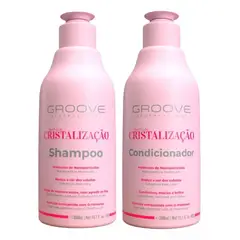 GROOVE PROFESIONAL - Shampoo y Acondicionador Baño de Cristalización Groove 300 ml