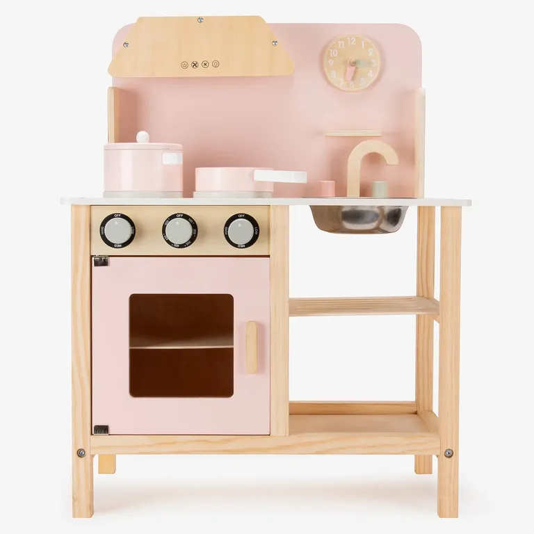 Cocina Infantil de Madera Maia Rosado Form