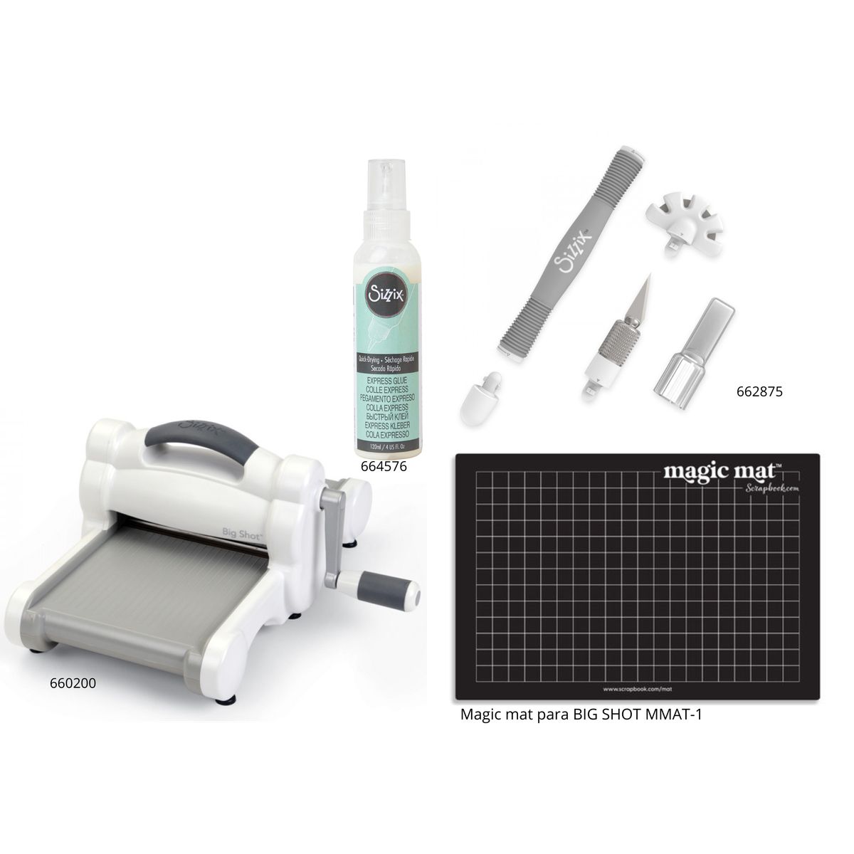 SIZZIX - BIG SHOT DE SIZZIX TROQUELADORA MANUAL ACCESORIOS