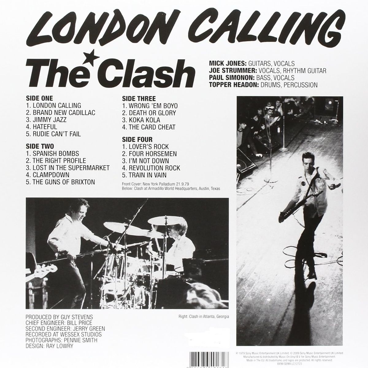 GENERICO - Vinilo The Clash - London Calling - 2LP