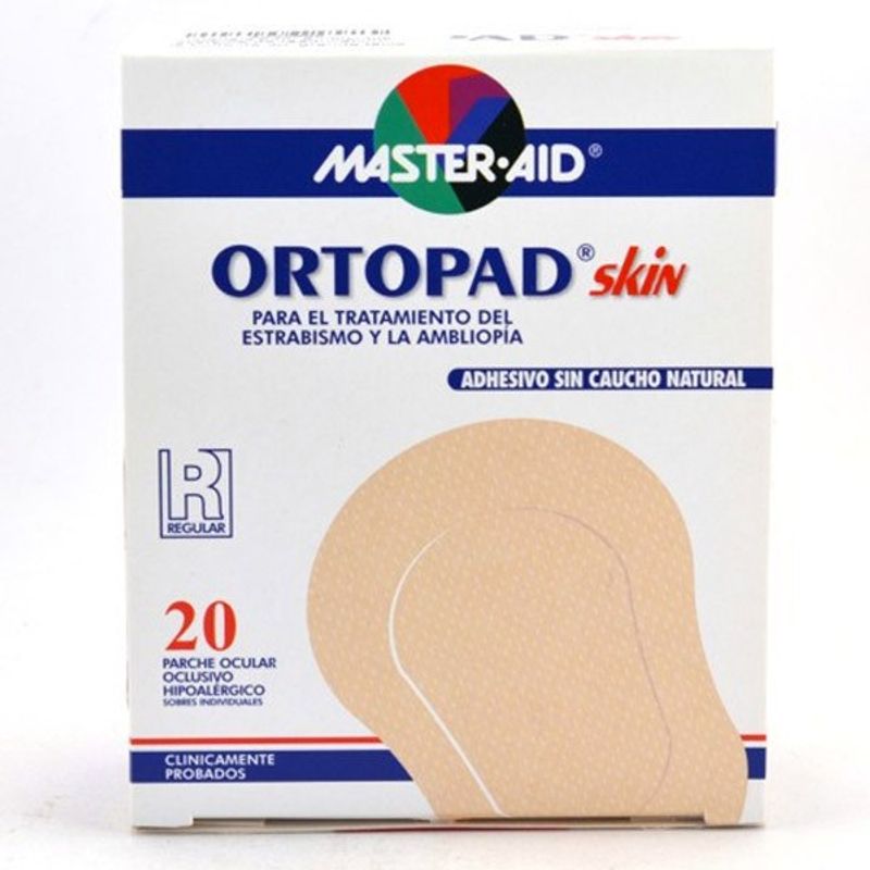 GENERICO - PARCHE OCULAR ORTOPAD SKIN TAMAÑO REGULAR CAJA 20 UNIDADES