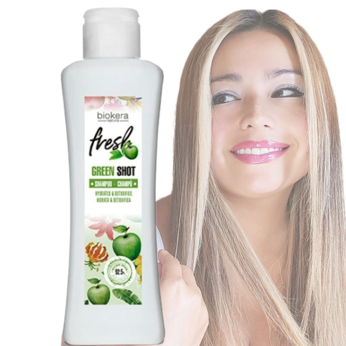 SALERM - salerm shampoo green shot hidrata y detoxifica 300ml