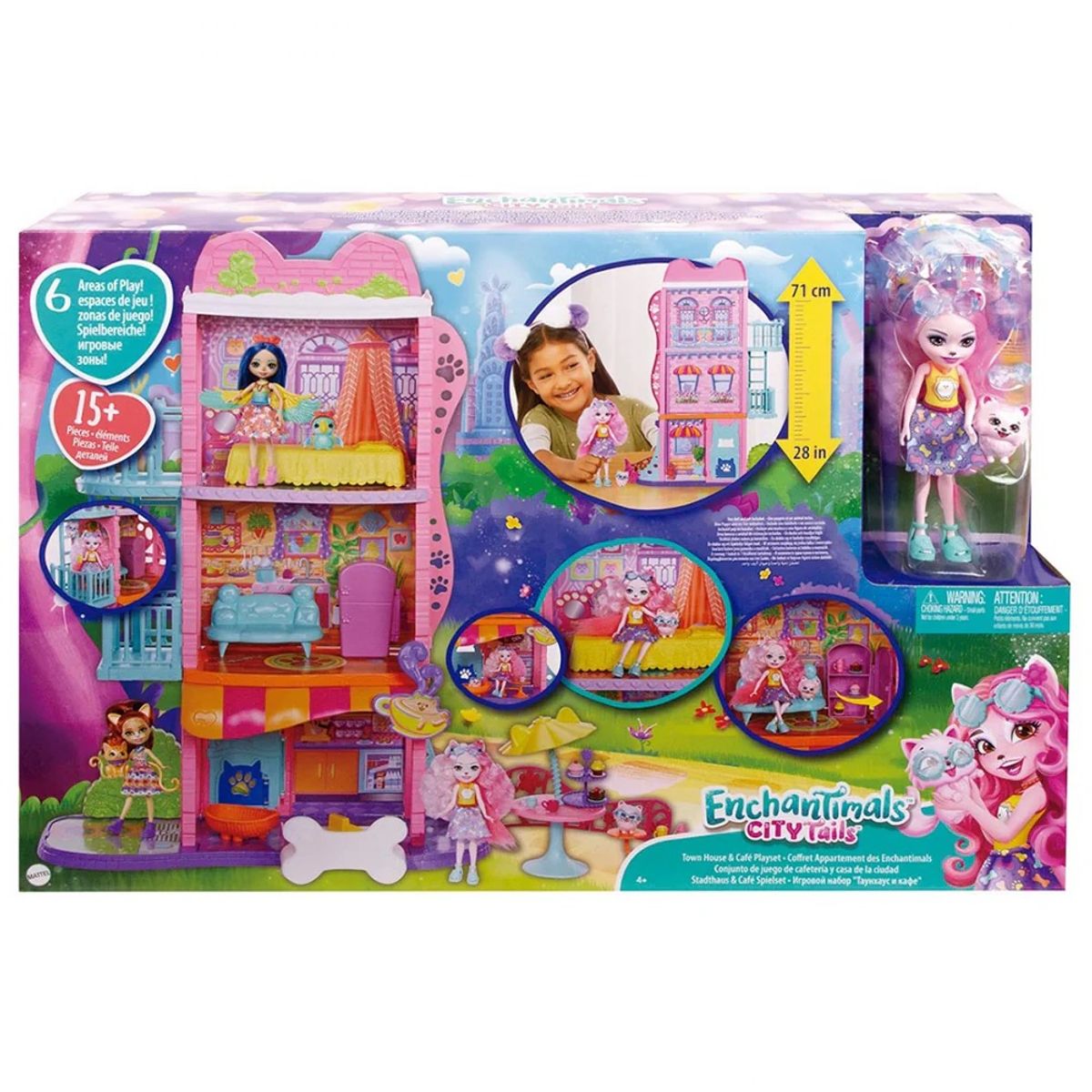 ENCHANTIMALS - Casa Enchantimals Mega Apartamento de City Tales 71 cm alto