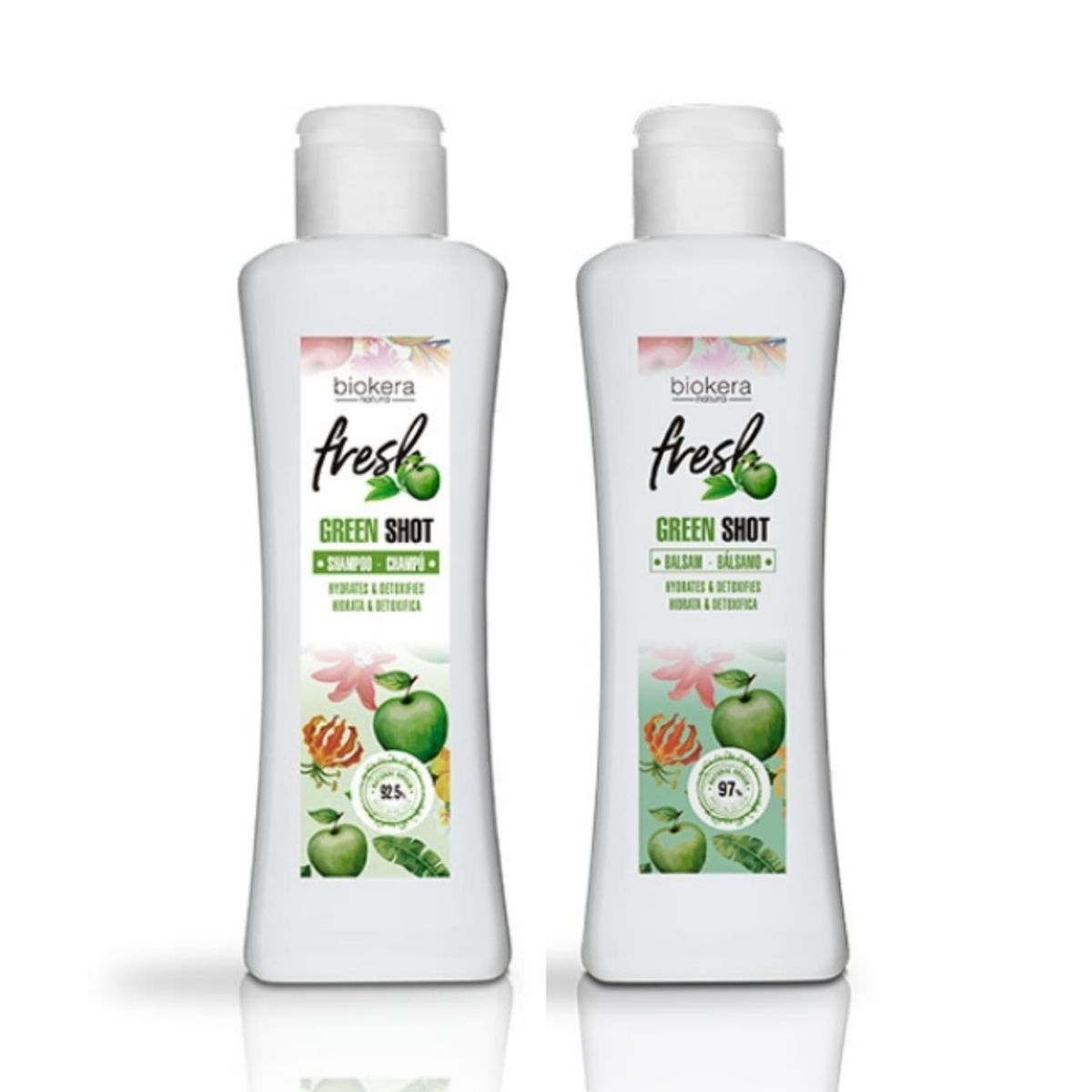 SALERM - salerm shampoo y acondicionador green shot hidratacion detox.-