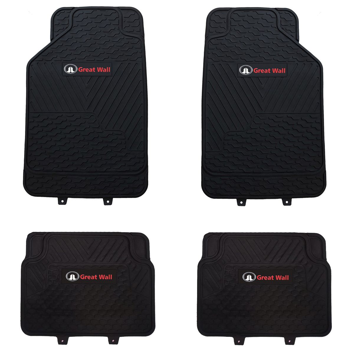 GENERICO - Pisos De Goma Great Wall Para Vehículos 4 Piezas