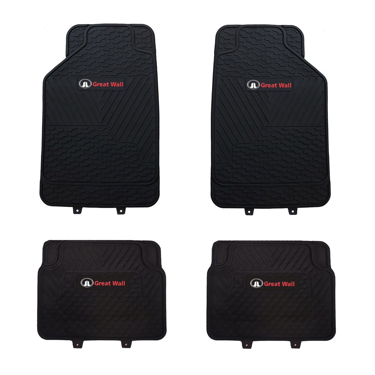 GENERICO - Pisos De Goma Great Wall Para Vehículos 4 Piezas