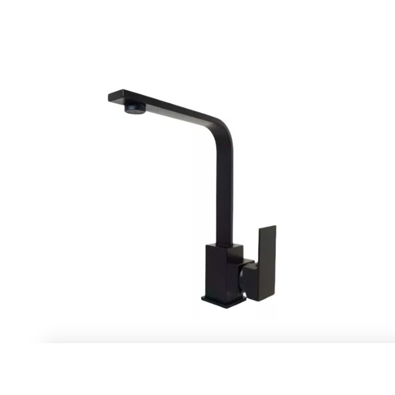 GENERICO - Llave Lavaplatos Monomando Flexible Agua Fria Caliente Negro