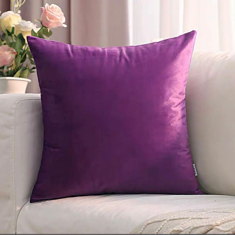 GENERICO - Funda Para Cojin Terciopelo Liso Velvet Variedad De Colores