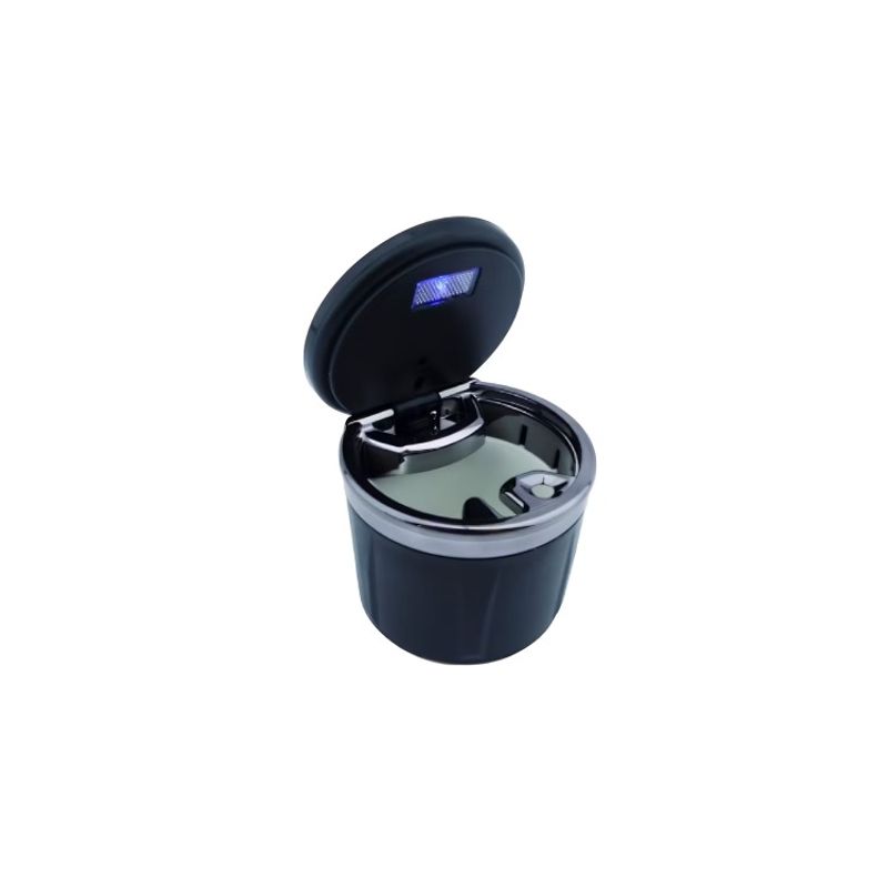 OEM - CENICERO PARA AUTO PORTATIL CON LUZ LED PORTA MONEDA