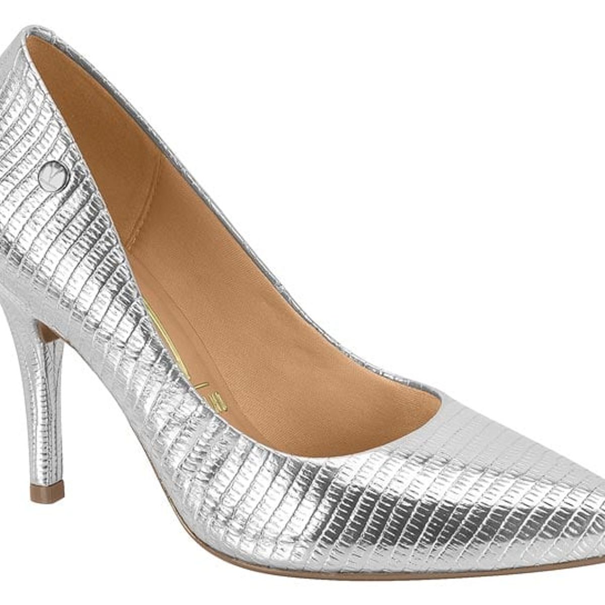VIZZANO - Zapato Mujer Taco Aguja Stiletto Plateado Vizzano