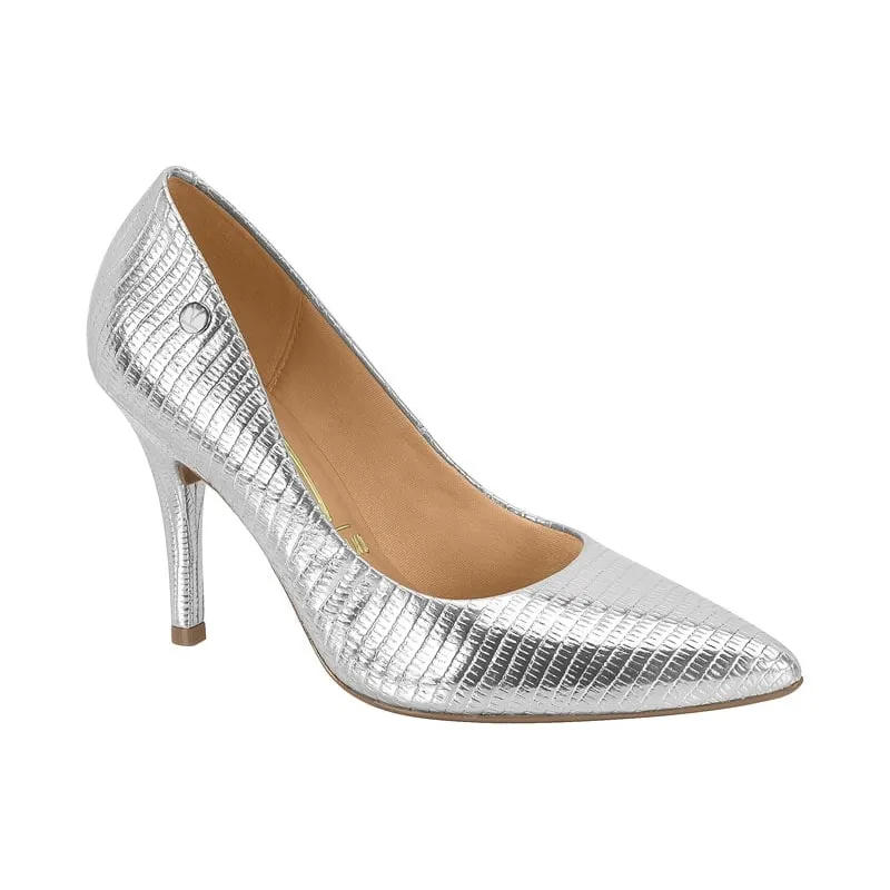 VIZZANO - Zapato Mujer Taco Aguja Stiletto Plateado Vizzano