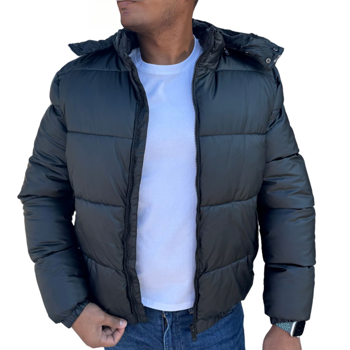 D'JOE - Chaqueta Parca Acolchada Impermeable Hombre