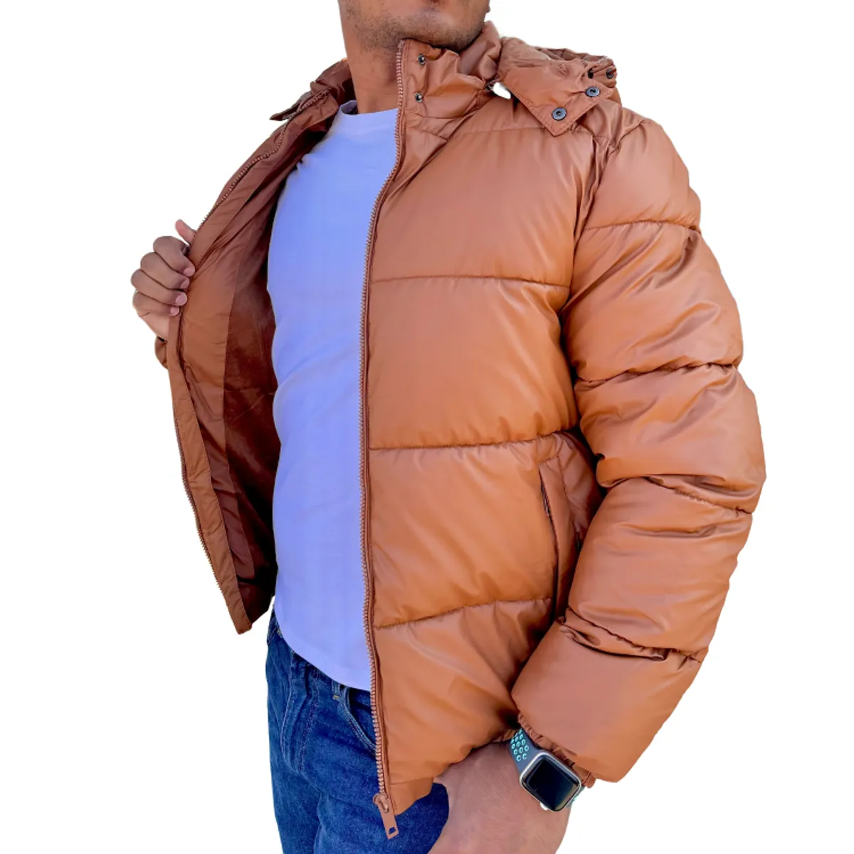 D'JOE - Chaqueta Parca Acolchada Impermeable Hombre