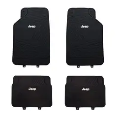 GENERICO - Pisos De Goma Jeep Para Vehículos 4 Piezas