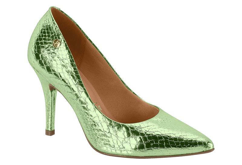 Zapato Mujer Taco Aguja Stiletto Verde 11 -
