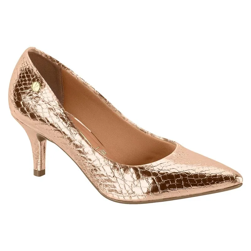 VIZZANO - Zapato Mujer Taco Aguja Stiletto Oro Rosado Vizzano