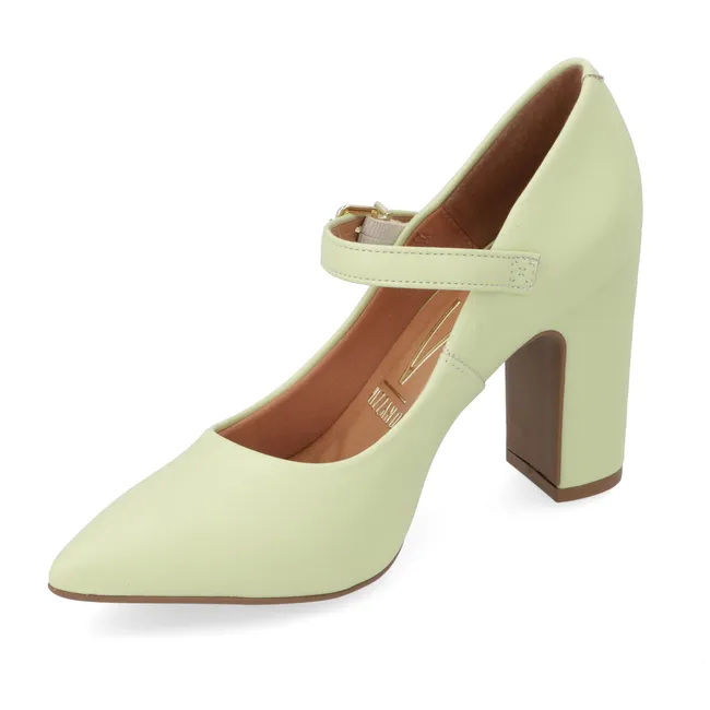 VIZZANO - Zapato Mujer Taco Cuadrado Verde Menta Vizzano