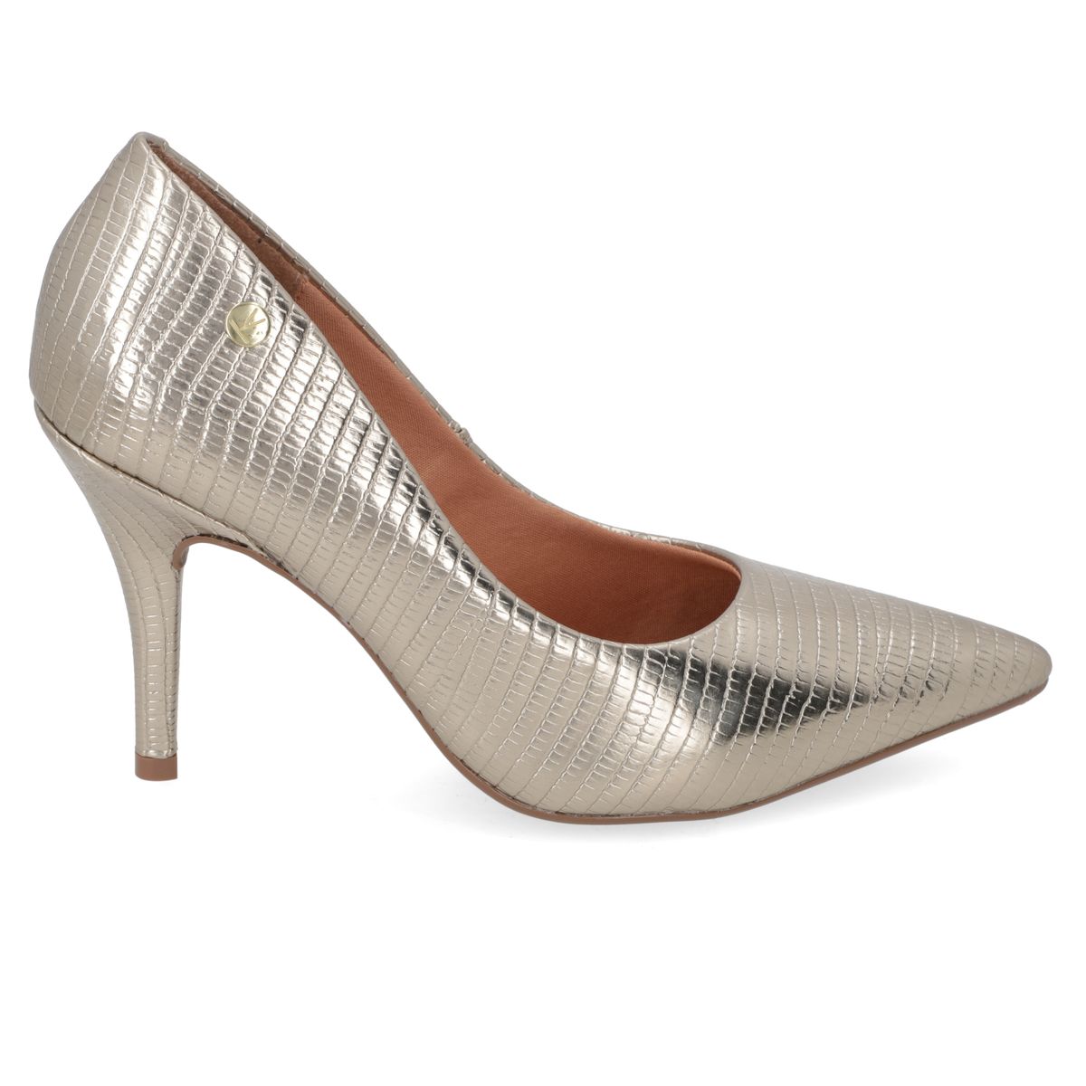 VIZZANO - Zapato Mujer Taco Aguja Stiletto Dorado Vizzano