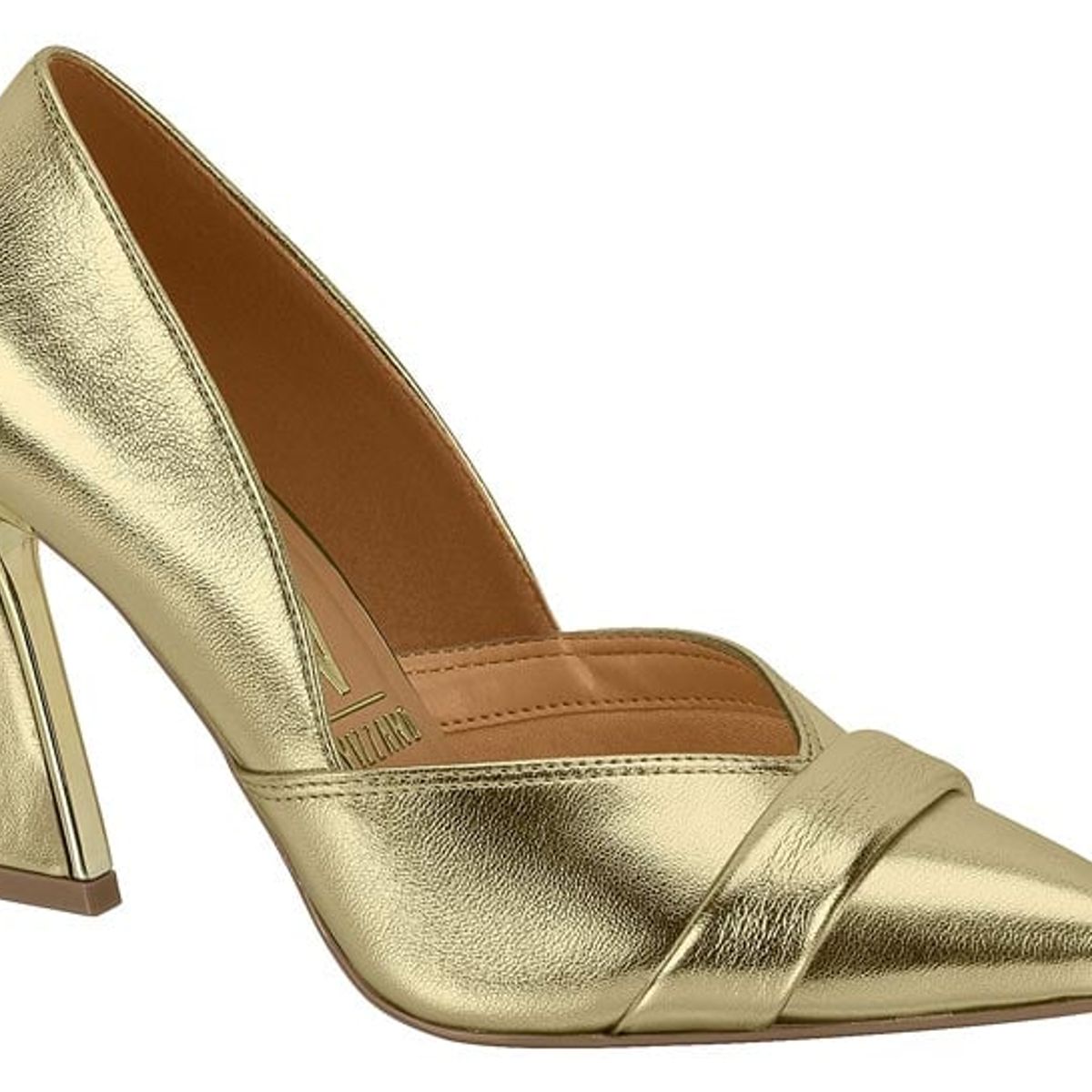 VIZZANO - Zapato Mujer Taco Aguja Stiletto Dorado Vizzano
