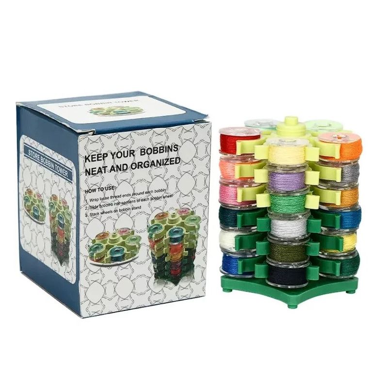 GENERICO - Soporte Torre Para Bobinas De Hilos De Maquina De Coser