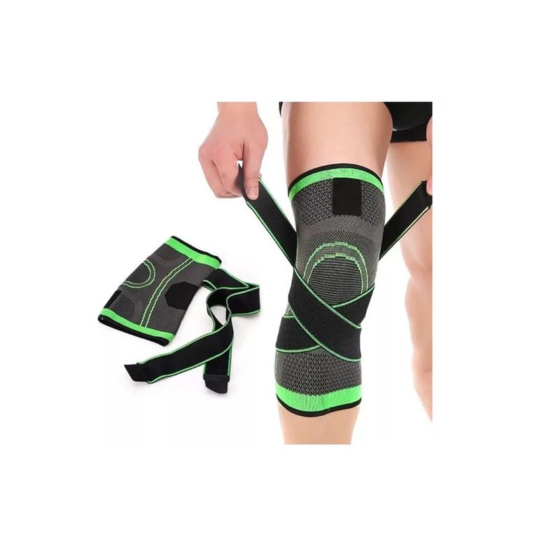 GENERICO - Rodillera Venda Elástica Soporte Compresion Velcro Rodilla M