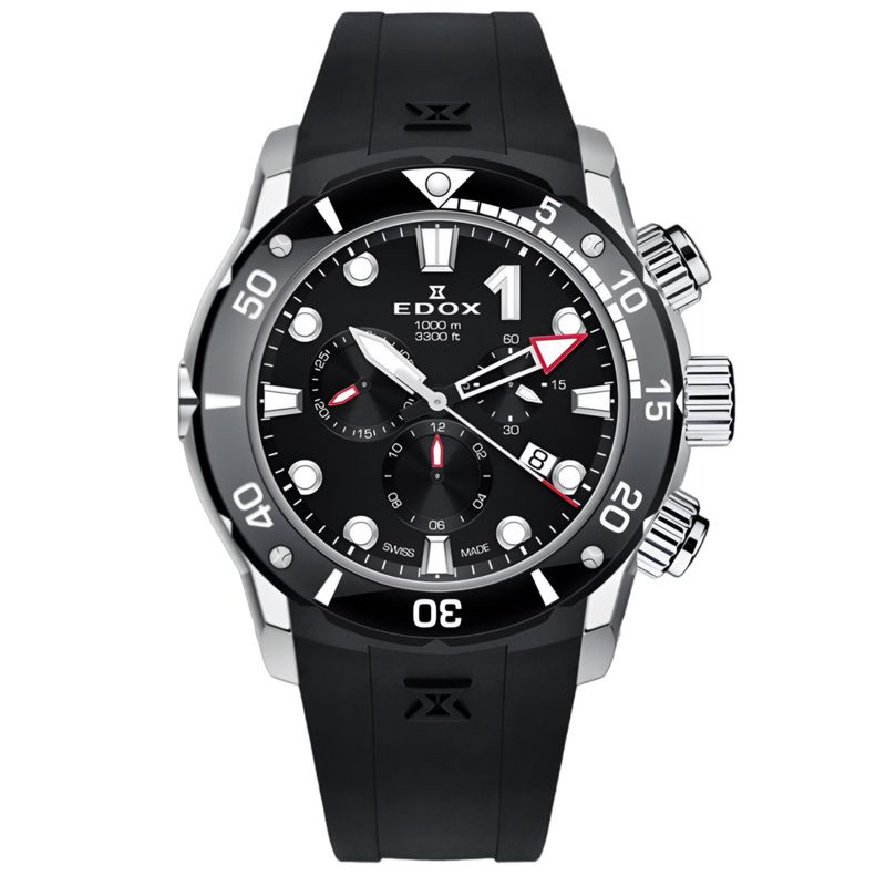 EDOX - Reloj Edox Black Class One Chronograph Hombre
