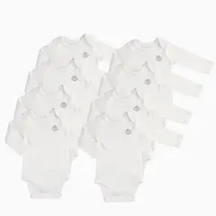 BEBESIT - Pack de 8 Bodys Manga Larga 18-24M