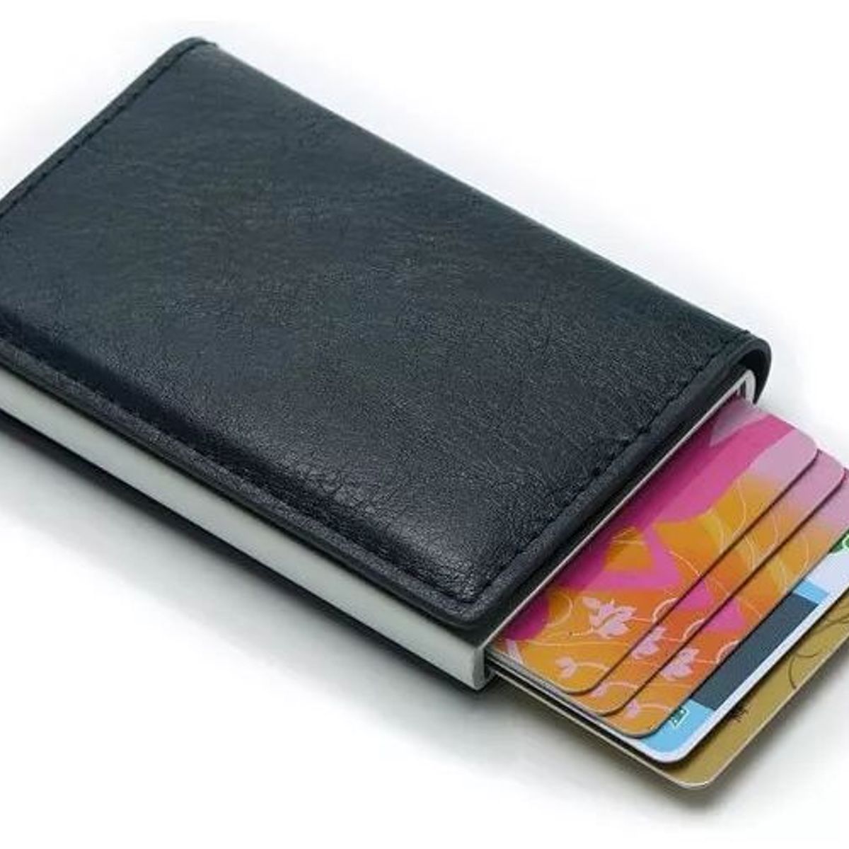 KUANGYE - Billetera Porta Tarjetas Con Proteccion Anti Robo Rfid