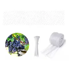 KUANGYE - 4 X 10 Mts Red Anti Pájaros + 100 Bridas Para Cables