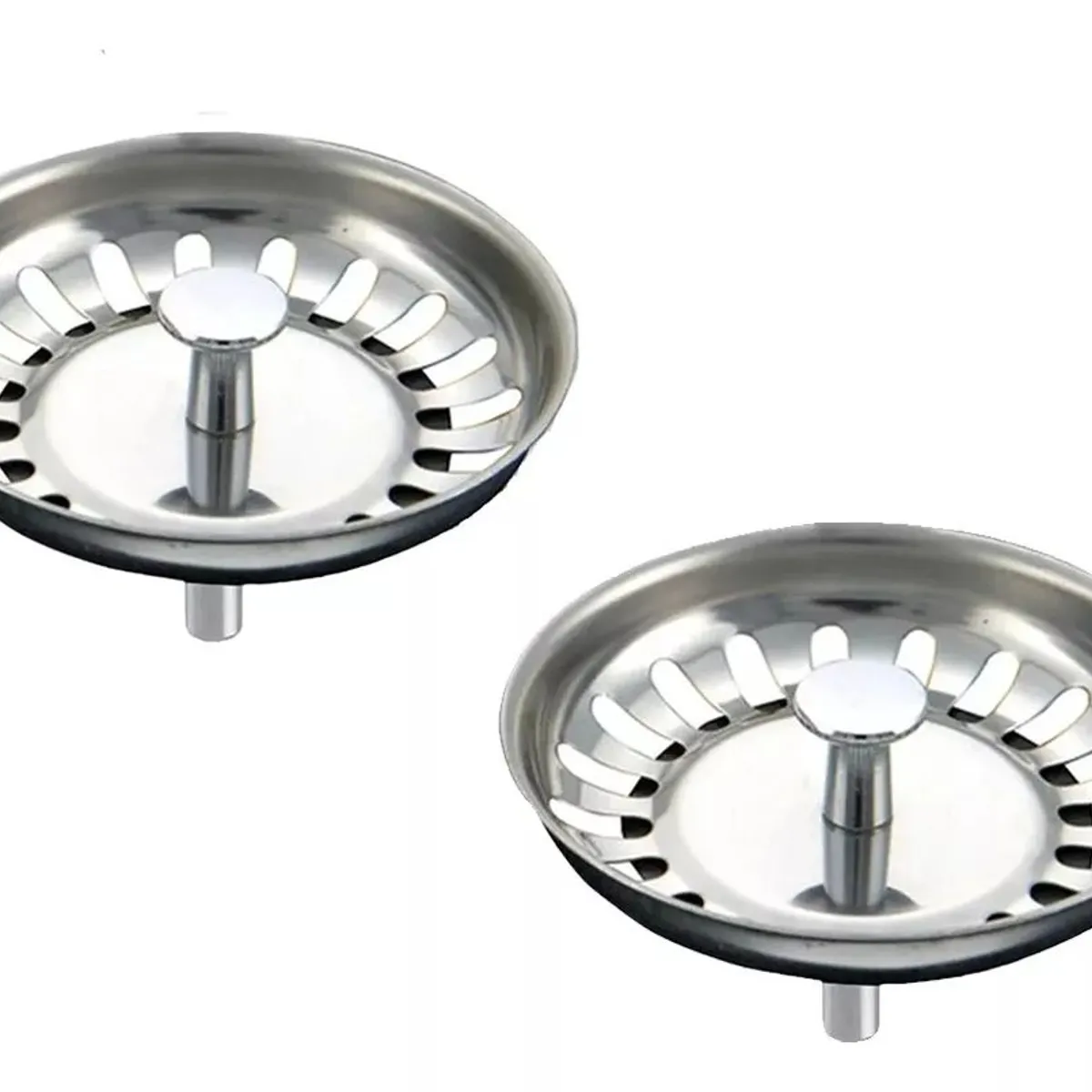 KUANGYE - Tapon Metalico Colador Lavaplatos Fregadero 2 Pzs
