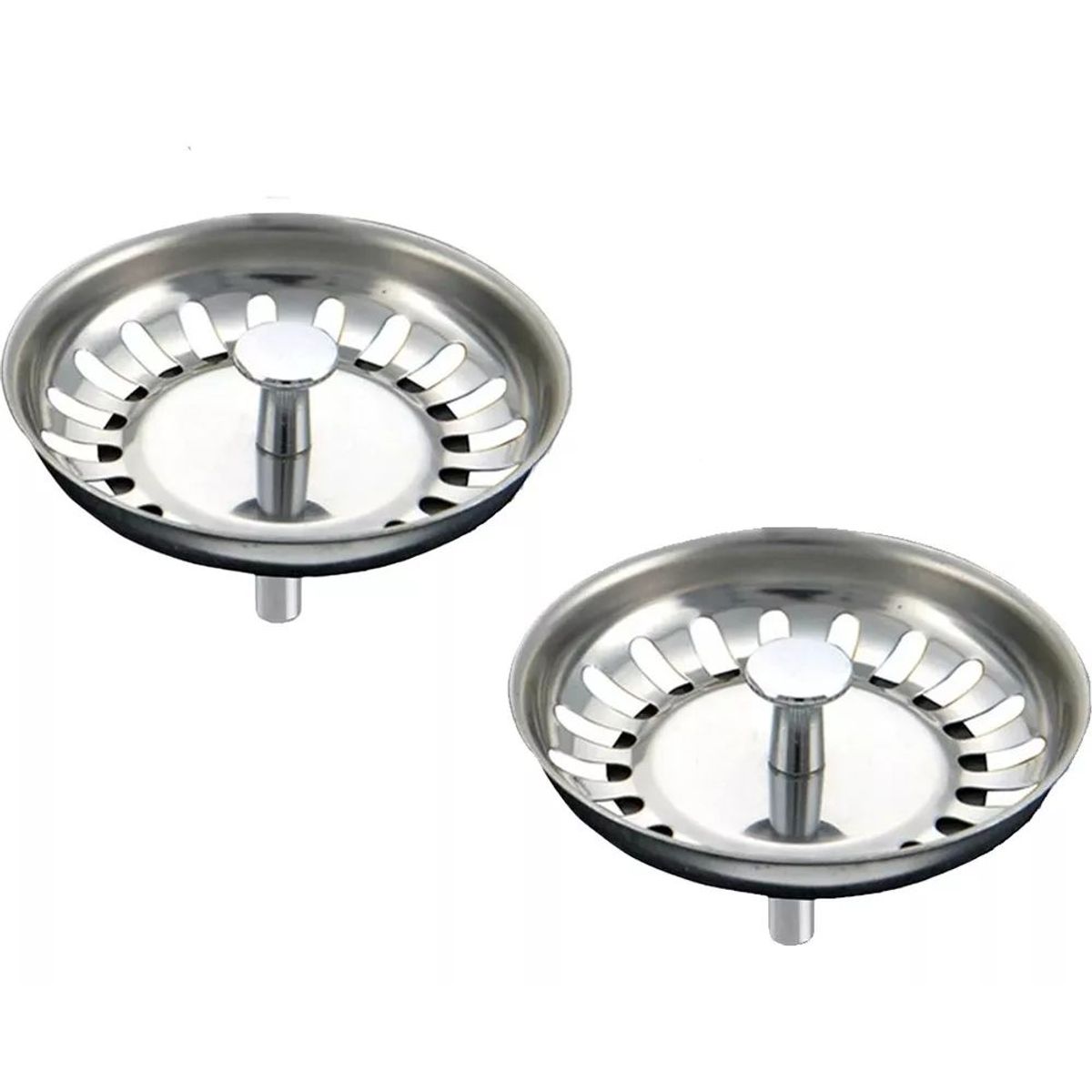KUANGYE - Tapon Metalico Colador Lavaplatos Fregadero 2 Pzs