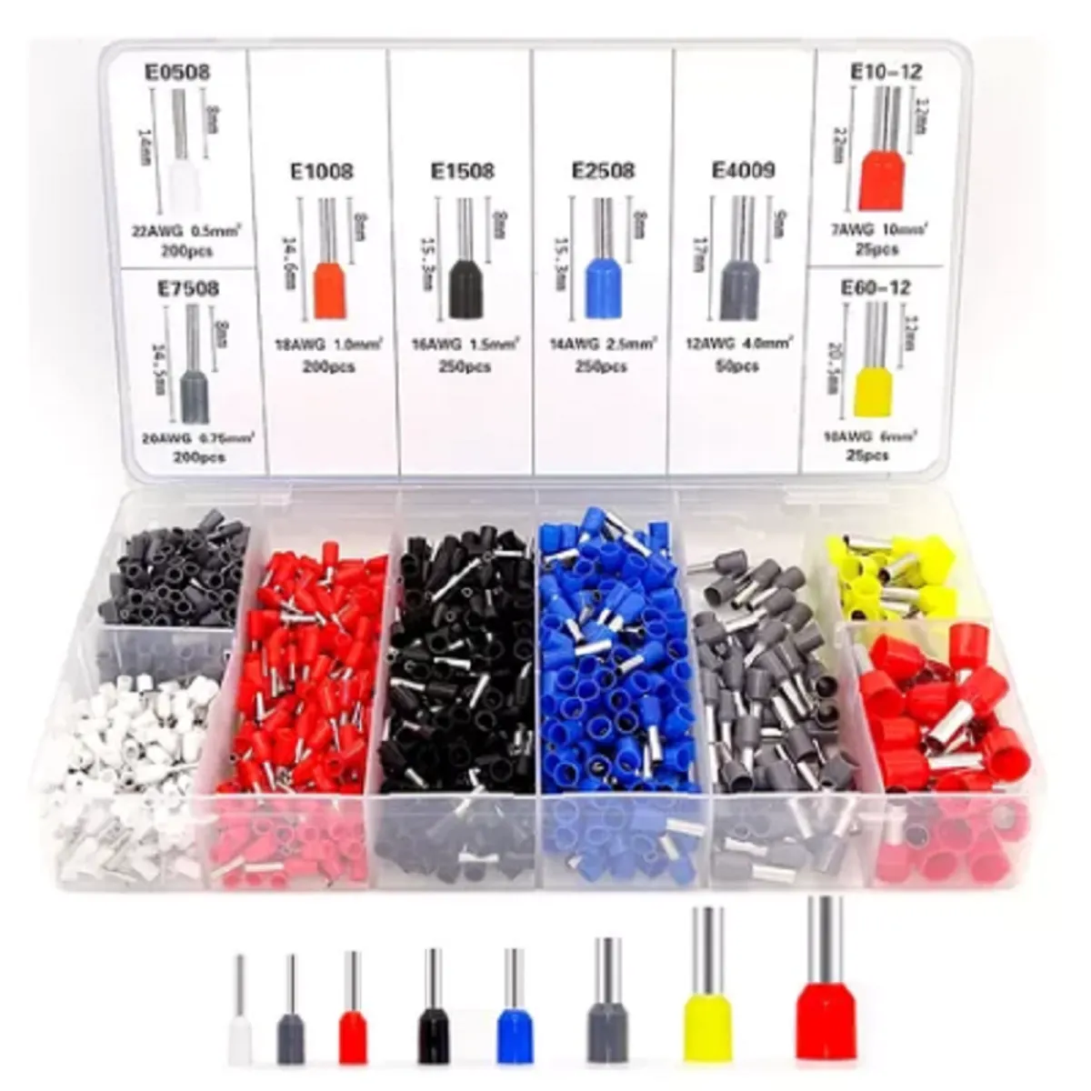 MUNDO MAGIA - Kit Terminales Electricos Ferrules 1200