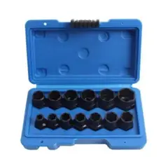 MUNDO MAGIA - Set Dados Extractores Pernos Y Tuercas Rodadas 9 A 19mm