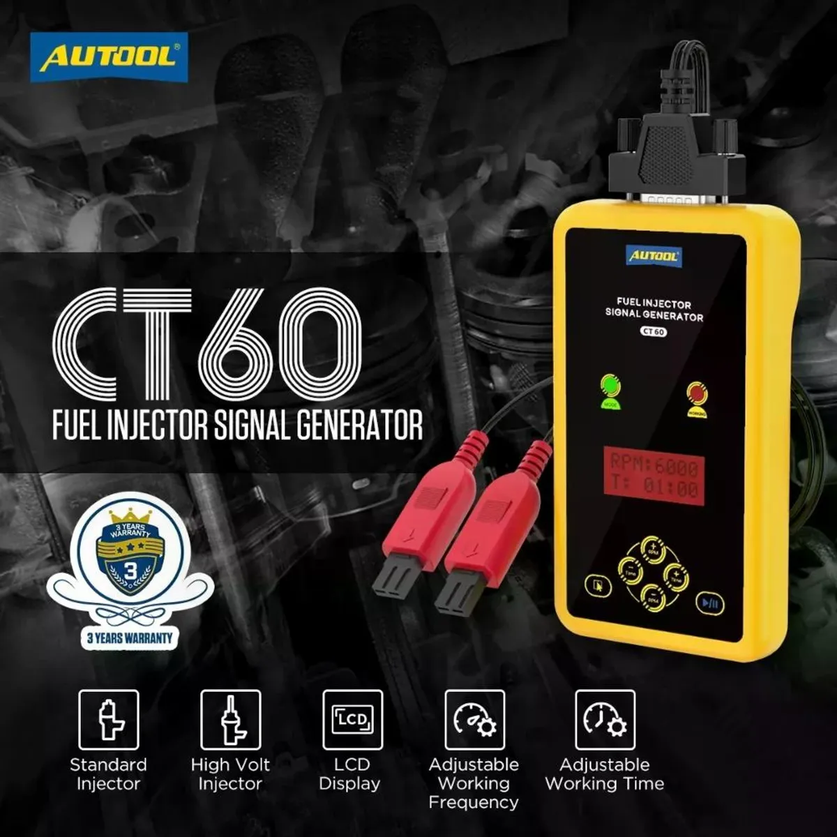 GENERICO - Probador De Inyectores Ct60 Autool Herramienta Automotriz
