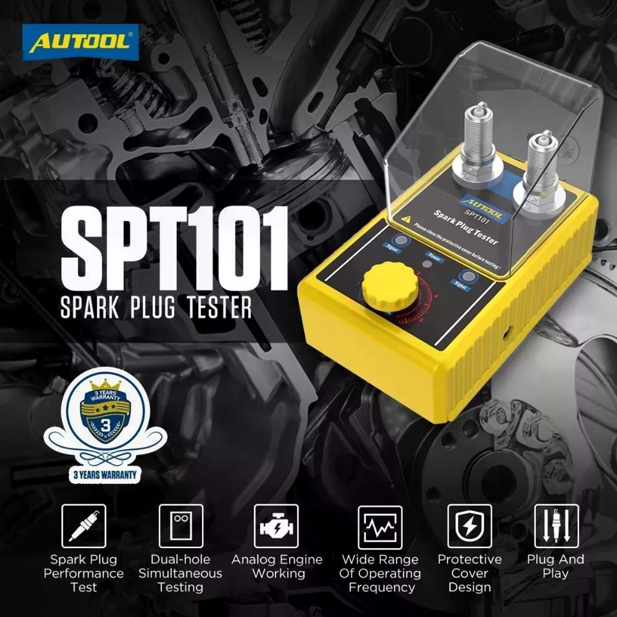 GENERICO - Probador De Bujía De Encendido Diagnostico Automotriz Spt101