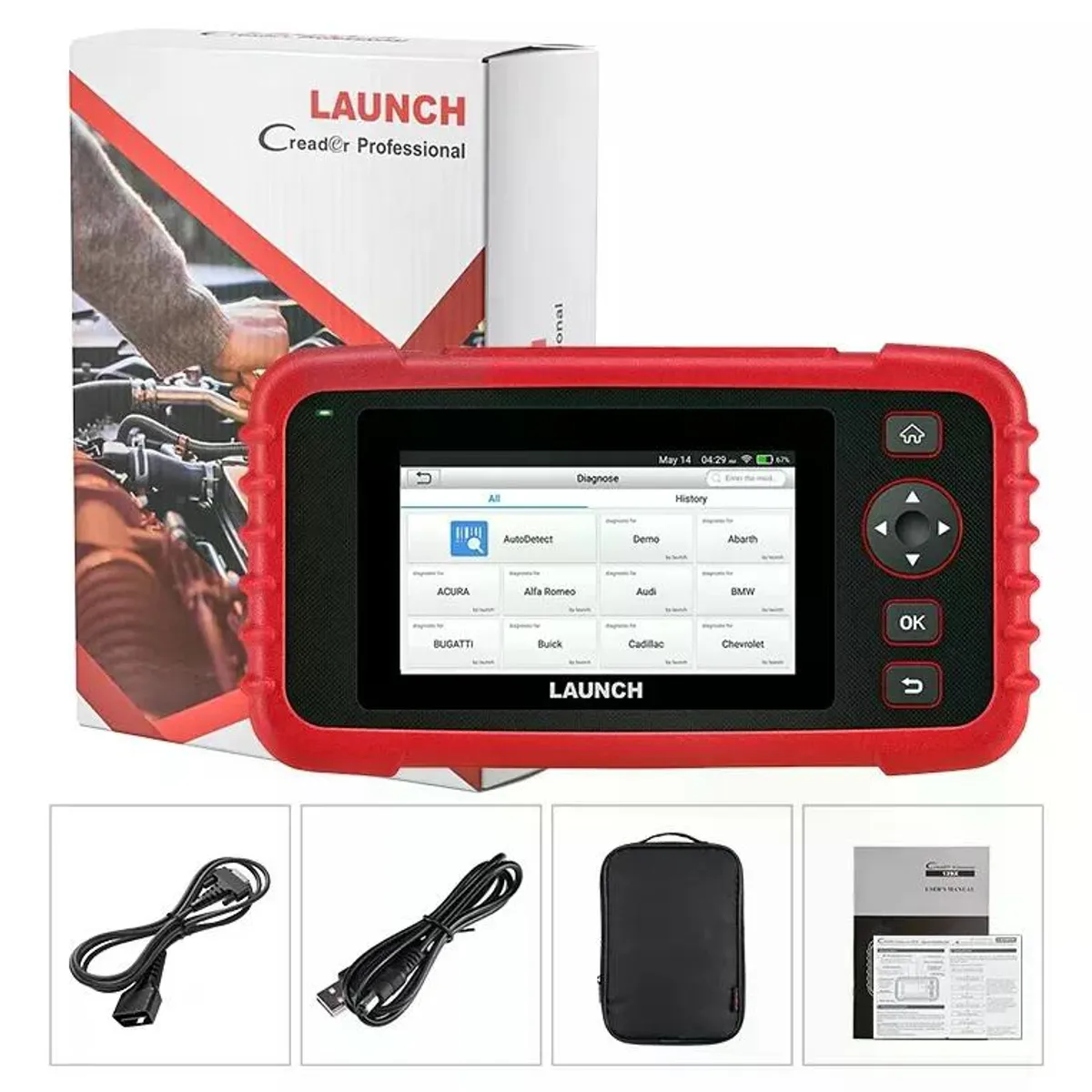 LAUNCH - Scanner Launch Crp129x V2 Automotriz Multimarcas Profesional