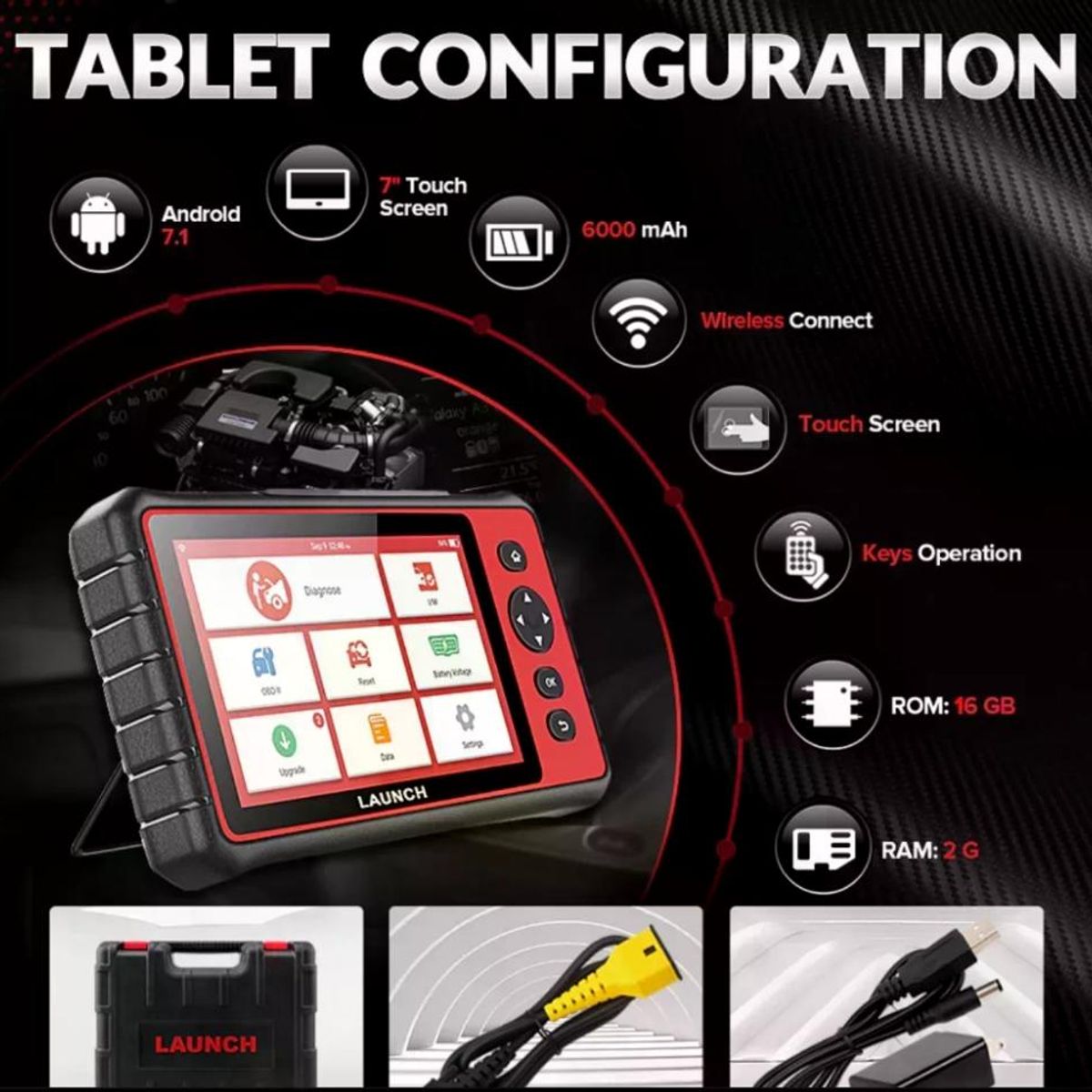 LAUNCH - Scanner Automotriz Launch X431 Crp909e Dpf Abs Tmps Epb Srs
