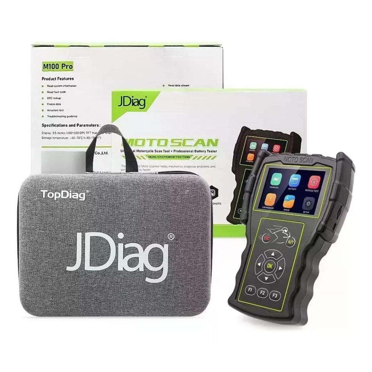 GENERICO - Scanner Motocicletas Motos Jdiag M100 Multimarca