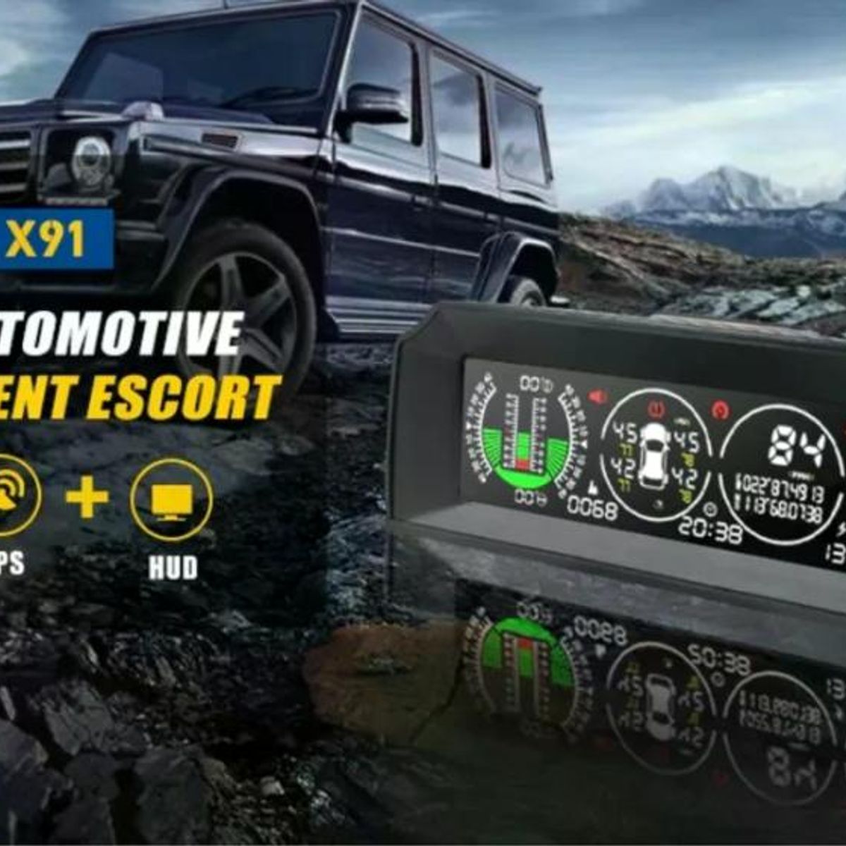 GENERICO - Medidor Velocidad X91 Gps Inclinómetro Brújula Tpms