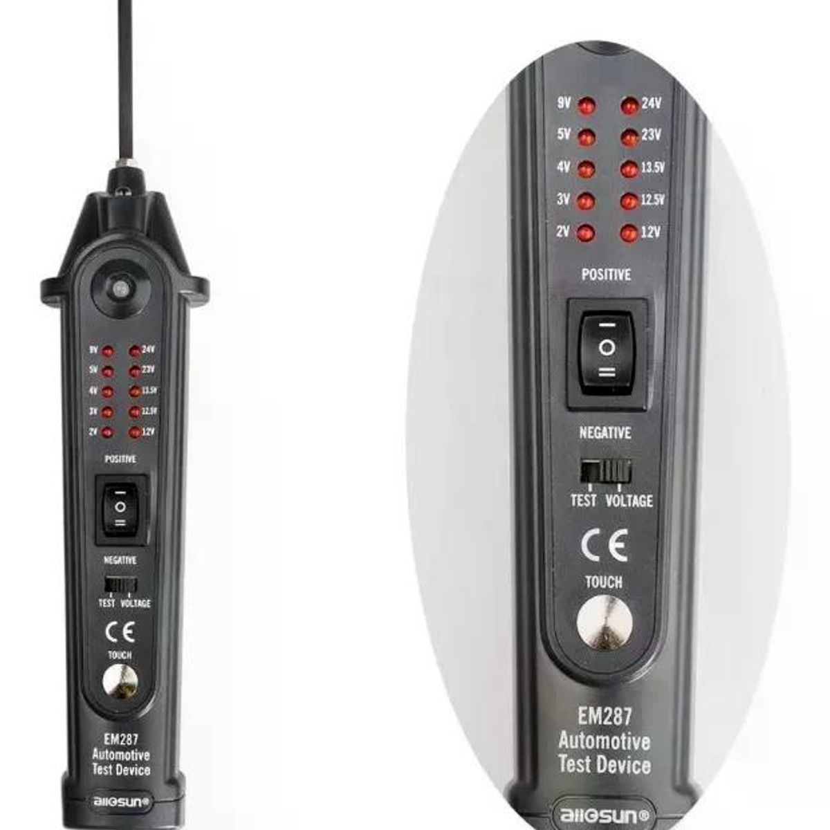 GENERICO - Probador Corto Circuito Automotriz Eléctrico Em287 12v A 24v