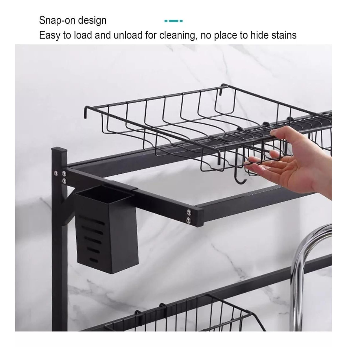 GENERICO - Organizador de Platos para Cocina Escurridor Grande