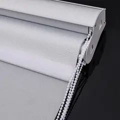 HOME DESIGN - Cortina Roller Doble-Blanco 100x240 Black-out