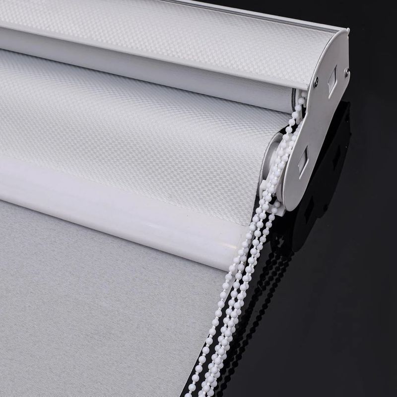 HOME DESIGN - Cortina Roller Doble-Blanco 120x240 Black-out