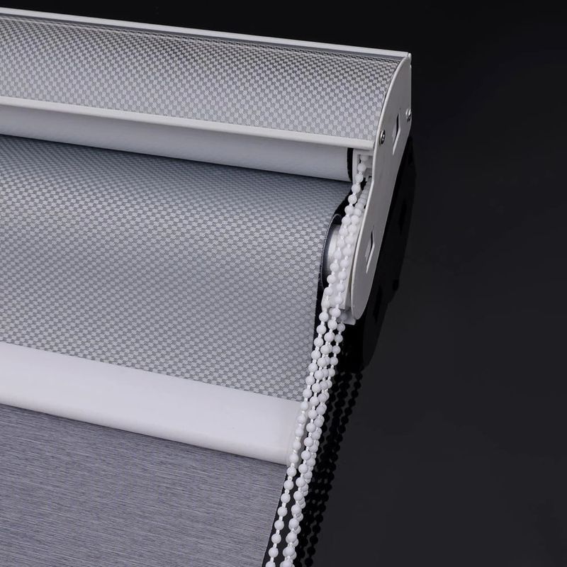 HOME DESIGN - Cortina Roller Doble-Gris 100x240 Black-out
