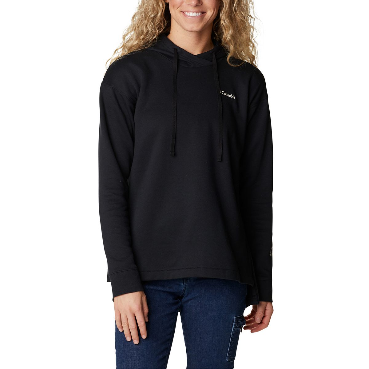 COLUMBIA - Polerón Mujer Trek Special Graphic Negro COLUMBIA