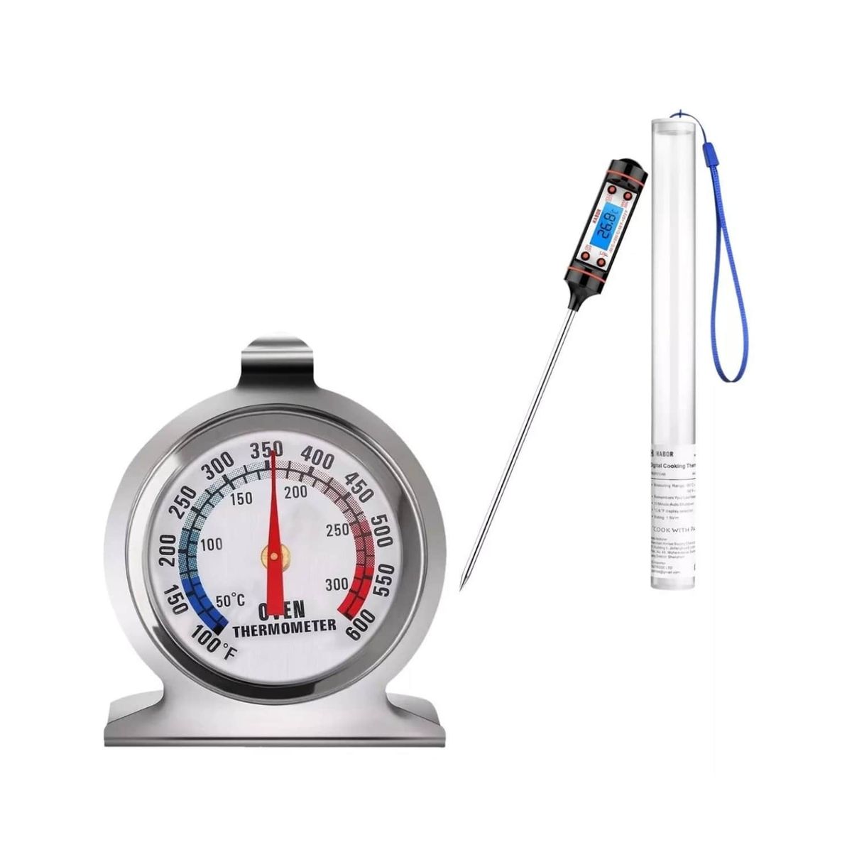 GENERICO - Pack Termometro De PumLion Con Termometro De Horno Cocina