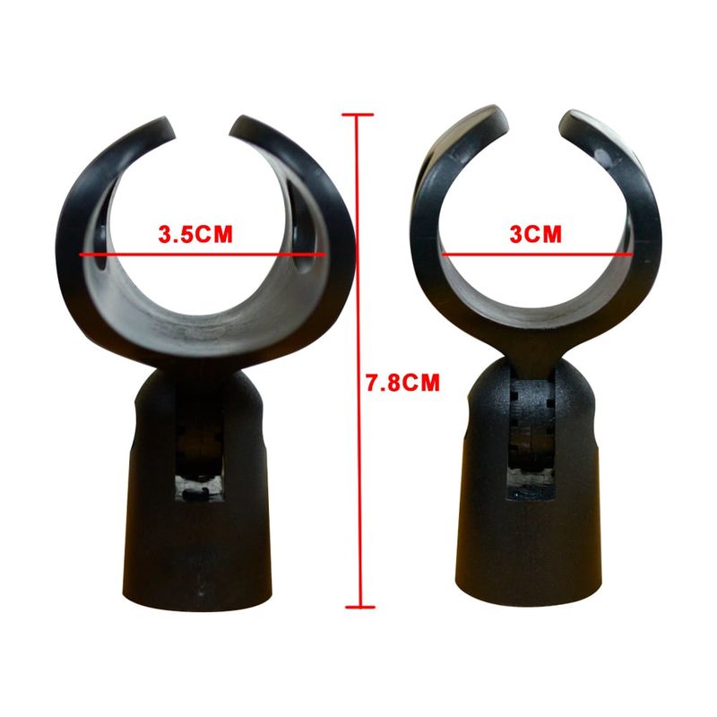MEKSE - PORTA MICROFONO DE GOMA NEGRO YH-15A MEKSE
